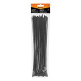 Abraçadeira De Plástico 300X3,6Mm Preta 100 Peças Resistente Uv Sparta
