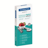 Balança Digital Para Cozinha 5 Kg Tramontina Adatto Dobrável Aço Inox 3V