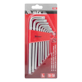 Jogo De Chaves Torx Longas T10-T50 9pçs Acabamento Acetinado Cromo Vanádio MTX 123069
