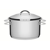 Caçarola Tramontina Solar Fundo Triplo Aço Inox 28 cm 8,4 L Tampa Inclusa Indução Forno 260°C