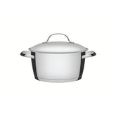 Caçarola Funda Tramontina Allegra Aço Inox Fundo Triplo 22 cm 4,2 L Compatível Com Indução