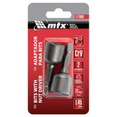 Soquete Magnético Para Parafusadeira 12 mm Comprimento 45 mm 2 Peças Mtx