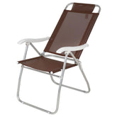 Cadeira de Praia Reclinável em Alumínio Suporta até 120kg 4 Posições Prosa Bel