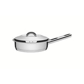 Frigideira Tramontina Solar Aço Inox Fundo Triplo 20 Cm 2,1 L Com Tampa Indução Forno 260°C