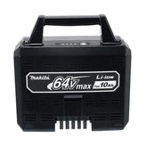 Bateria de Li-ion Makita BL64100 191Y69-6 64V Max Alta Capacidade 10Ah Longa Duração Original