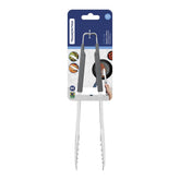 Pegador Tramontina Utilità Aço Inox Cabo Emborrachado Cinza 28 Cm Utensílio De Cozinha Premium