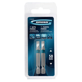 Kit 2 Bits Fenda Sl4,5 50 Mm Aço Cromo Molibdênio 58 Hrc Gross