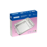 Assadeira Tramontina Service Aço Inox Com Grelha 34x28cm 4,6L Profissional Para Forno E Assados