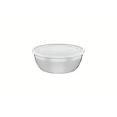 Pote Redondo Tramontina Freezinox Aço Inox Com Tampa Plástica 0,8 L 14 Cm Alta Durabilidade
