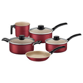 Jogo De Panelas Tramontina Turim 5 Peças Antiaderente Starflon Max Vermelho 1.2mm 1.4mm Alumínio