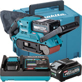 Lixadeira de Cinta Profissional Makita 76mm 40V BS001GM201 2 Baterias Carregador Mak-pac 4