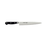 Faca Yanagiba Tramontina Sushi Gold 9 Polegadas Aço Inox 57 HRC 2,5mm Profissional Cabo Reforçado