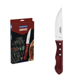 Conjunto De Facas Para Churrasco Jumbo 4 Peças Tramontina Aço Inox Cabo Vermelho Polywood