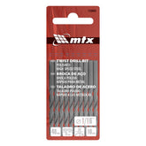Kit 10 Brocas Aço Rápido 1/16 Polegadas Para Metal HSS Mtx Polida Haste Cilíndrica