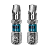 Bit Torx T27 25mm Aço Rápido 2 Pçs Gross Alta Resistência Magnético