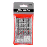 Broca Aço Rápido Standard Para Metal 7mm Polida 10 Peças HSS MTX 715709