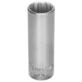 Soquete Estriado Longo 3/4' Encaixe 1/2' Aço Cromo Vanádio Tramontina PRO