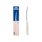 Faca Para Tomate Tramontina Plenus 5 Polegadas Aço Inox Cabo Polipropileno Off White Microsserrilhada