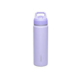Garrafa Térmica Tramontina 650 Ml Aço Revestido Lilás Com Canudo E Parede Dupla