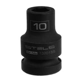 Soquete Sextavado De Impacto 10mm 1/2'' CrMo Stels 1320155 Alta Resistência