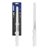Faca Para Pão E Bolo Tramontina Profissional Master 25 Cm Aço Inox Cabo Branco