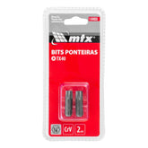 Bit Torx T40 Aço Cromo Vanádio 25 Mm Encaixe 1/4 Polegada 2 Peças Mtx