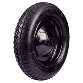 Pneu Com Câmara 3.25/8'' Roda Metálica Tramontina Para Carrinho De Mão Com Bucha Plástica