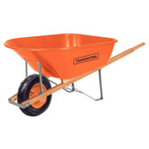 Carrinho de Mão Tramontina Caçamba Extrafunda 110L, Braço Madeira, Pneu com Câmara, Para Construção e Jardinagem