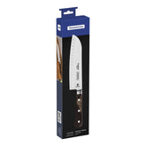 Faca Santoku Tramontina Century Wood 7 Polegadas Aço Inox Forjado Cabo Madeira Tratada Profissional