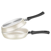 Omeleteira Tramontina Loreto 20 Cm Antiaderente Starflon Max Alumínio 1,2 Mm Bege Fogão A Gás