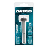 Broca Fresa Forstner Para Madeira 22 mm Haste Cilíndrica Aço 45 Metal Duro Gross 1 Peça
