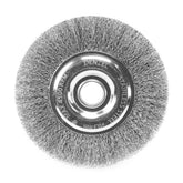 Escova Circular 150mm Fios Ondulados Inox 0,3mm 22mm Denzel Ferramentas