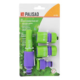 Jogo De Conexão Para Mangueira 1/2'' Palisad 1 Esguicho, 2 Engates Rápidos, Passagem Livre E Conector Aquastop