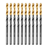 Jogo Broca Aço Rápido Titânio 4mm 10 Peças Gross Ponta Split Point