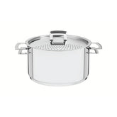 Espagueteira Tramontina Brava Aço Inox 24 Cm 6 1 L Fundo Triplo Indução
