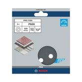Disco De Lixa Bosch Pro F355 125mm Grano 600 - 5 Unidades