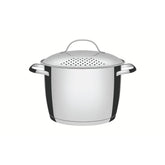 Espagueteira Tramontina Allegra Aço Inox Fundo Triplo 22 cm 5,5 L Indução Tampa Escorredora