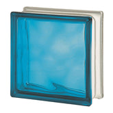 Tijolo de Vidro 19 x 19 x 8 CM Azul Translúcido 06 Unidades Tradestar
