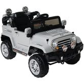 Jipe Elétrico Infantil Bateria 12V Trilha com Controle Remoto Cinza 927608 Bel