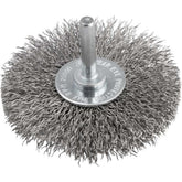 Escova Circular 3X3/8'' 20000Rpm Aço Inox Ondulada Vonder 1/4'' Haste