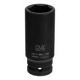 Soquete Impacto Longo 1/2'' Hexagonal 24mm Stels
