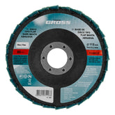 Disco Flap Manta Abrasiva Fina 115x22mm P120 Óxido Alumínio Para Esmerilhadeira