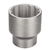 Soquete Estriado 3/4 55mm Forjado em Aço Cromo Vanádio Cromado Durável Tramontina PRO