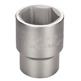 Soquete Sextavado 34 mm 3/4'' Hyper Drive Aço Cromo Vanádio Cromado DIN 3124 Tramontina PRO