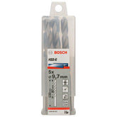 Broca Para Metal Bosch Aço Rápido Hss-G 9,7mm 5 Peças