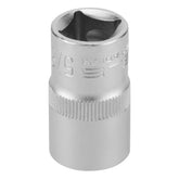 Soquete Sextavado 1/2'' 17mm CrV Longo Stels 1384955 Alta Resistência
