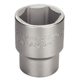 Soquete Sextavado 38mm Aço Cromo Vanádio Encaixe 3/4'' Tramontina PRO Hyper Drive Din 3124