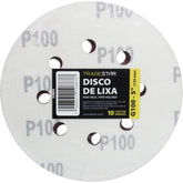 Disco Lixa 125 mm G100 Alvenaria com Fixador Tradestar