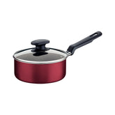 Panela Tramontina Loreto Vermelha 18 cm 2,0 L Com Tampa De Vidro E Antiaderente Starflon Max