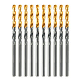 Jogo Broca Aço Rápido Titânio 3.5mm 10 Peças Gross Golden Tip Precisão